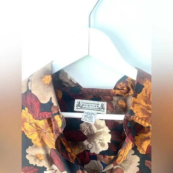 Whistles Vintage Silk Floral Button Down - Picture 9 of 9